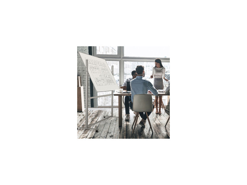 magnetoplan tableau blanc ferroscript, (L)2.200 x (H)1.200mm