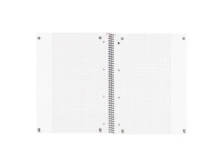 Oxford Cahier à spirale, A4+, quadrillé, 160 pages,