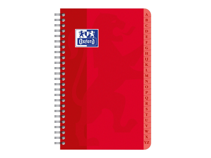 Oxford Carnet répertoire, reliure intégrale, 90 x 140 mm