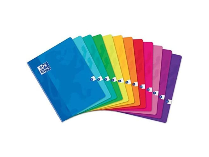 Oxford Cahier piqûre, 240 x 320 mm, quadrillé 5x5 avec marge