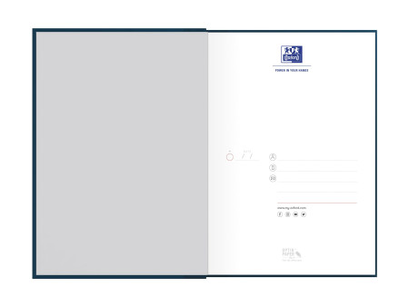 Oxford Carnet de notes 'Smart Black', relié, A5, ligné