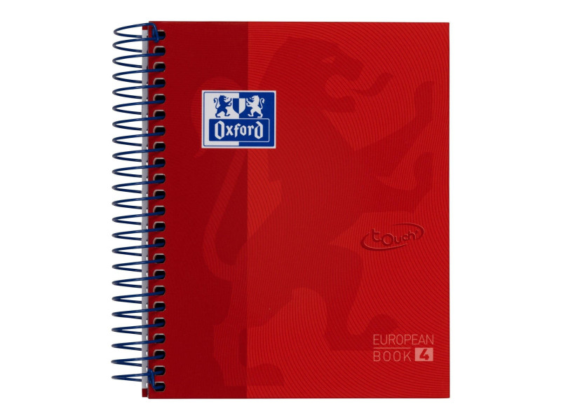 Oxford Cahier à spirale European Book Touch, A6, quadrillé