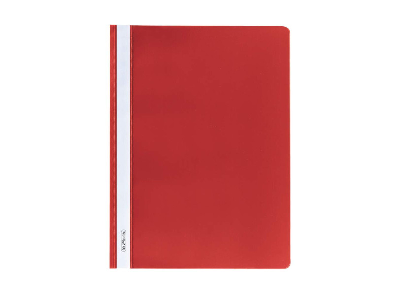 herlitz Chemise à lamelle, A4, en film PP, rouge