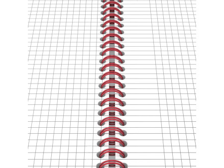 Oxford Cahier à spirale Black n' Red, A5, quadrillé, carton