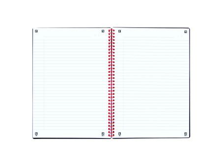 Oxford Cahier à spirale Black n' Red, A5, ligné, PP