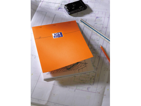 Oxford Bloc-notes, A4, quadrillé, 80 feuilles, lot de 3
