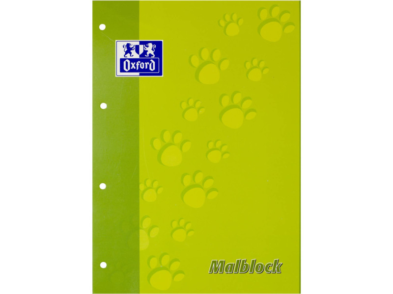 Oxford Bloc à dessin 'Pattes', format A4, 100 feuilles