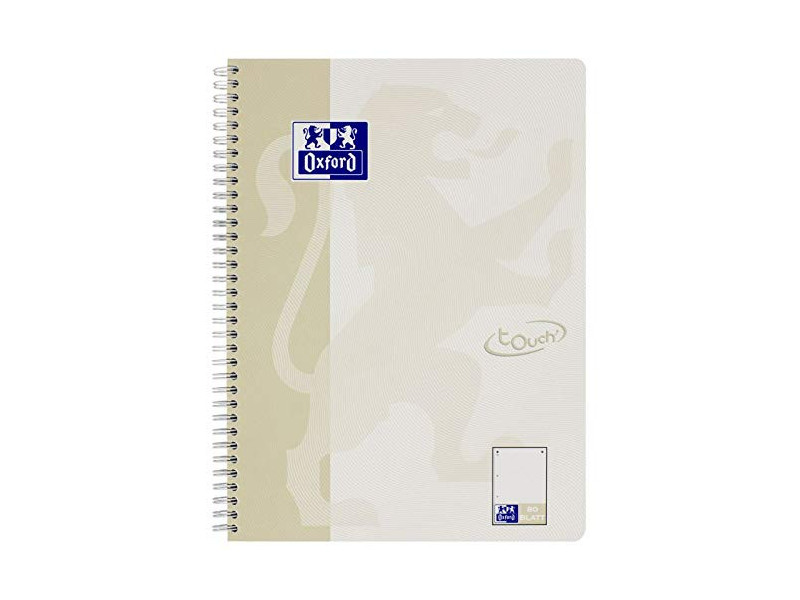 Oxford Cahier spiralé Touch, A4+, pointillé, 160 pages