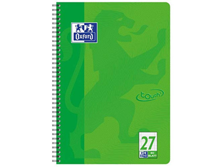 Oxford Cahier spiralé Touch, A4+, pointillé, 160 pages