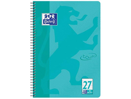 Oxford Cahier spiralé Touch, A4+, pointillé, 160 pages
