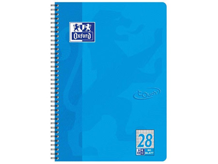 Oxford Cahier spiralé Touch, A4+, pointillé, 160 pages
