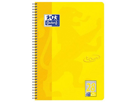 Oxford Cahier spiralé Touch, A4+, pointillé, 160 pages