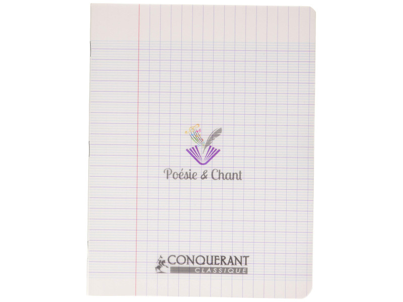 CONQUERANT CLASSIQUE Cahier de Poésie & Chant, 170 x 220 mm