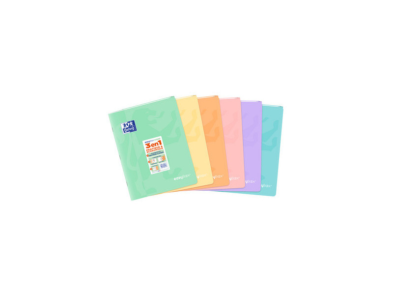Oxford Cahier piqûre EasyBOOK Pastel, 240 x 320 mm, assorti