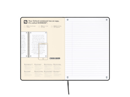 Oxford Carnet de notes Signature, A5, ligné, bleu