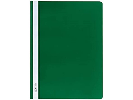 herlitz Chemise à lamelle, A4, en film PP, vert
