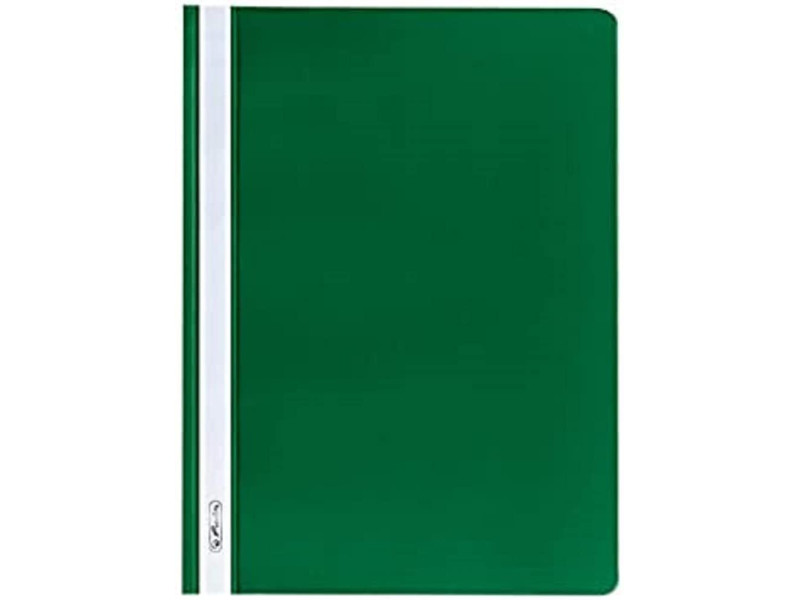 herlitz Chemise à lamelle, A4, en film PP, vert