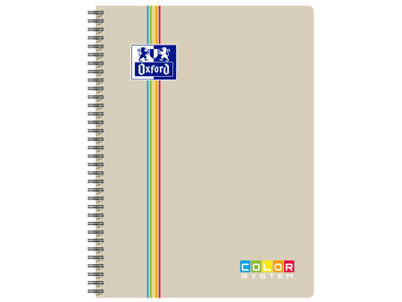 Oxford Cahier reliure intégrale COLOR SYSTEM, A4+, quadrillé