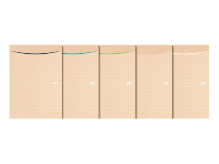 Oxford Bloc-notes Touareg, A4, quadrillé, 80 feuilles, Kraft