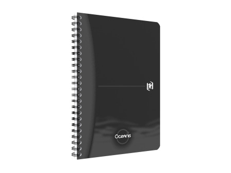 Oxford Office Cahier à spirale 'Oceanis', A5, PP, noir