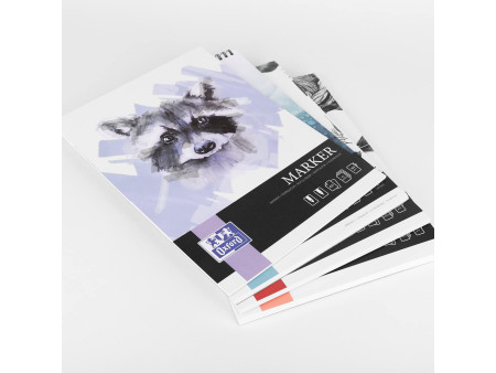 Oxford Art Bloc de dessin marqueur 'Marker', A4, 15 feuilles