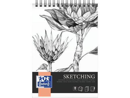 Oxford Art Bloc d'esquisse à spirale 'Sketching', A3