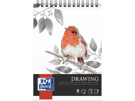 Oxford Art Bloc de dessin à spirale 'Drawing', A3, 160 g/m2