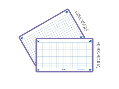Oxford Fiches 'Flash 2.0', 75 x 125 mm, quadrillé, violet