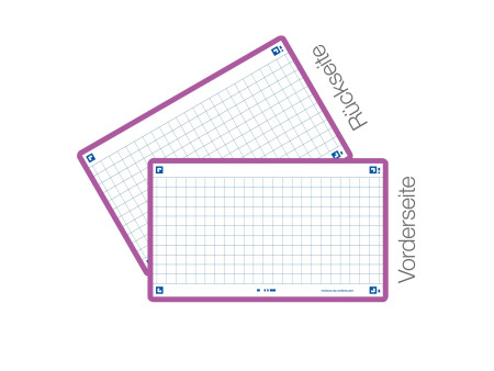Oxford Fiches 'Flash 2.0', 75 x 125 mm, quadrillé, lilas