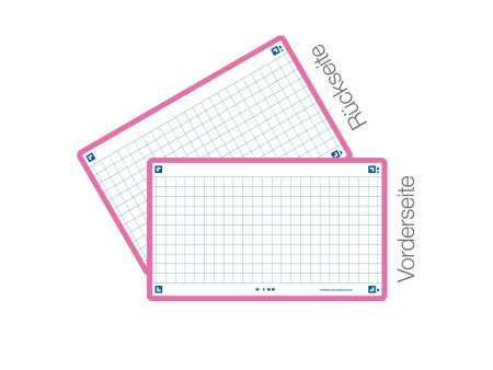 Oxford Fiches 'Flash 2.0', 75 x 125 mm, quadrillé, fuchsia