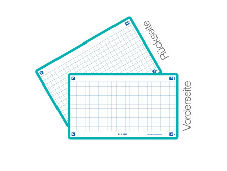 Oxford Fiches 'Flash 2.0', 75 x 125 mm, quadrillé, menthe