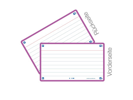 Oxford Fiches 'Flash 2.0', 75 x 125 mm, ligné, lilas