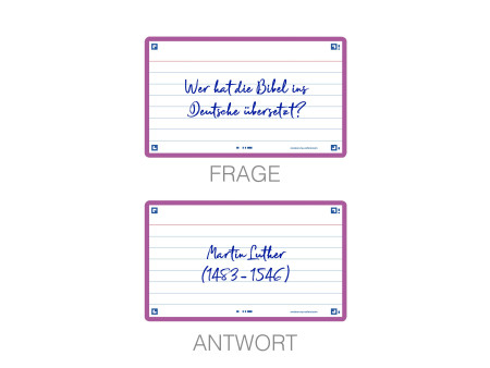 Oxford Fiches 'Flash 2.0', 75 x 125 mm, ligné, lilas