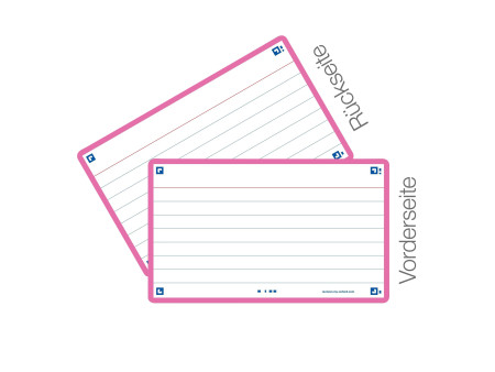 Oxford Fiches 'Flash 2.0', 75 x 125 mm, ligné, fuchsia
