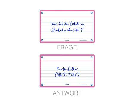 Oxford Fiches 'Flash 2.0', 75 x 125 mm, ligné, fuchsia