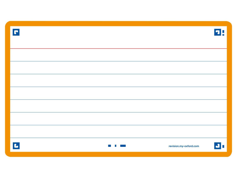 Oxford Fiches 'Flash 2.0', 75 x 125 mm, ligné, orange