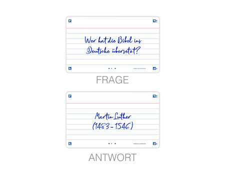 Oxford Fiches 'Flash 2.0', 75 x 125 mm, ligné, blanc