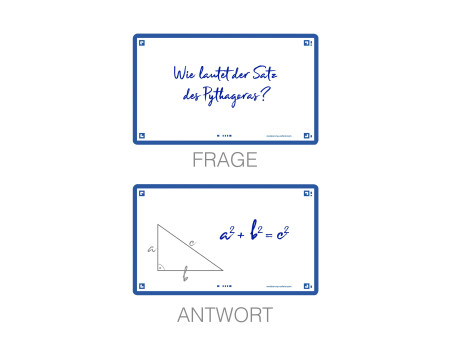 Oxford Fiches 'Flash 2.0', 75 x 125 mm, uni, bleu