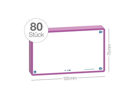 Oxford Fiches 'Flash 2.0', 75 x 125 mm, uni, lilas