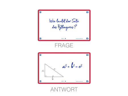 Oxford Fiches 'Flash 2.0', 75 x 125 mm, uni, rouge