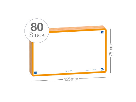 Oxford Fiches 'Flash 2.0', 75 x 125 mm, uni, orange