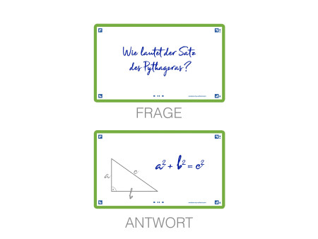 Oxford Fiches 'Flash 2.0', 75 x 125 mm, uni, vert