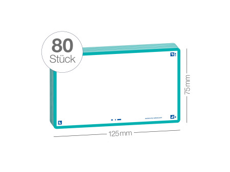 Oxford Fiches 'Flash 2.0', 75 x 125 mm, uni, menthe
