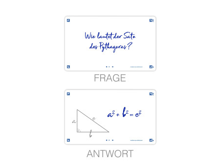 Oxford Fiches 'Flash 2.0', 75 x 125 mm, uni, blanc