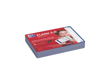 Oxford Fiches 'Flash 2.0', 105 x 148 mm, bleu marine