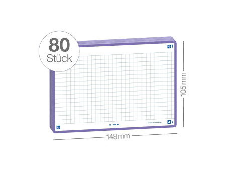 Oxford Fiches 'Flash 2.0', 105 x 148 mm, violet
