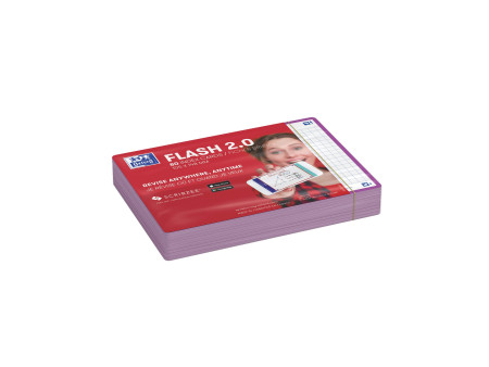 Oxford Fiches 'Flash 2.0', 105 x 148 mm, lilas