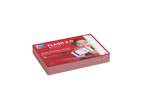 Oxford Fiches 'Flash 2.0', 105 x 148 mm, rouge