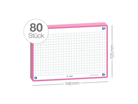 Oxford Fiches 'Flash 2.0', 105 x 148 mm, fuchsia