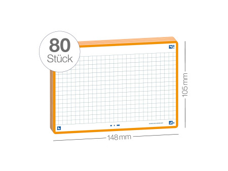 Oxford Fiches 'Flash 2.0', 105 x 148 mm, orange